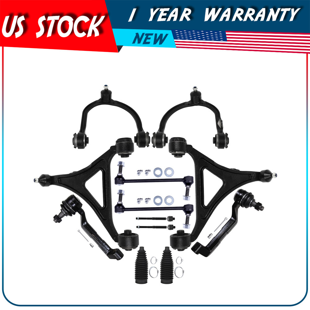 Front Upper Lower Control Arm Ball Joints Sway Bar For 2005-2010 Chrysler 300