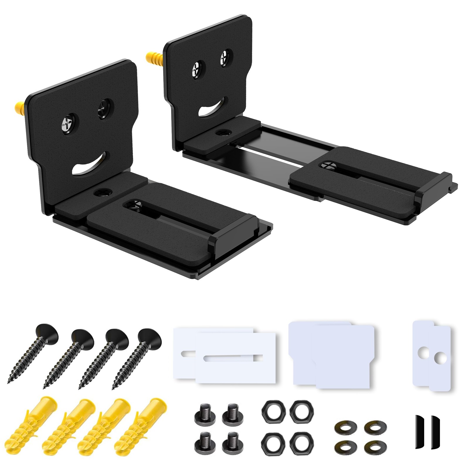 Suixing Adjustable Soundbar Mount, Universal Sound Bar Wall Brackets Works wi...