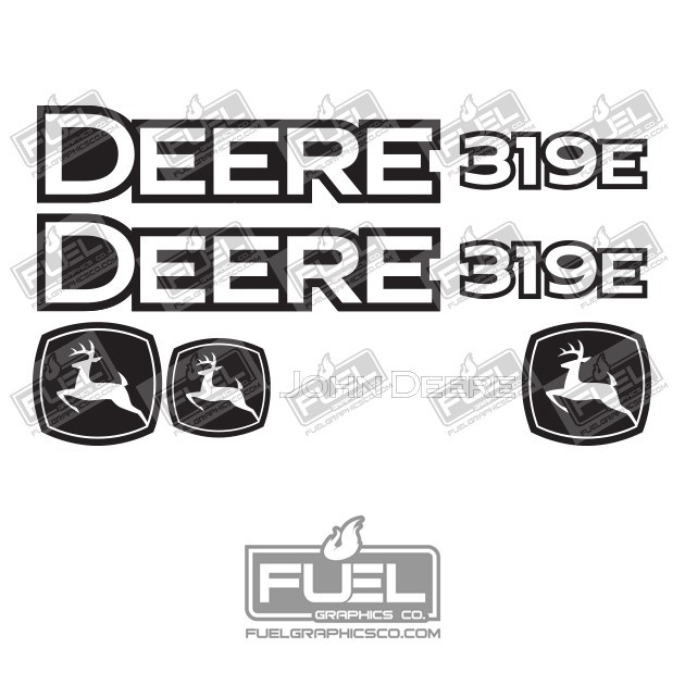 319E Track Loader Premium Vinyl Decal Kit - Construction Equipment Decal Set