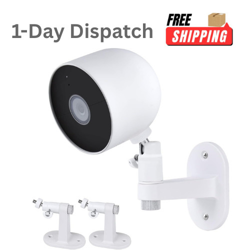 .2Pack Wall Mount Bracket for Google Nest Cam Outdoor Indoor Battery White