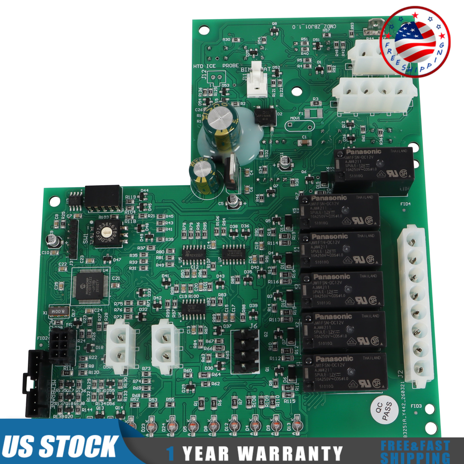 Ice Machine Control Board For Scotsman Prodigy Replaces 11-0550-28 11-0621-21