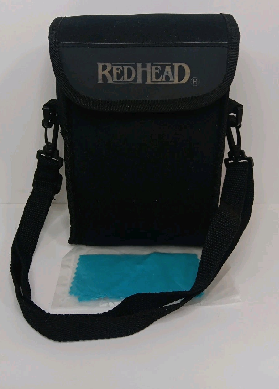 Red Head Binoculars / Camera Carrying Case W/ Cleaning Cloth And Strap