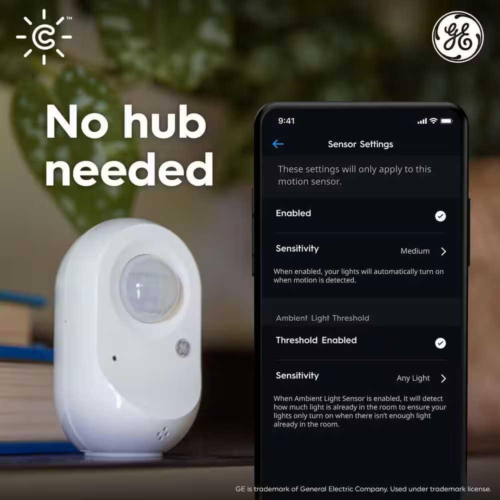 Wire-Free Specialty Programmable Motion Sensor White