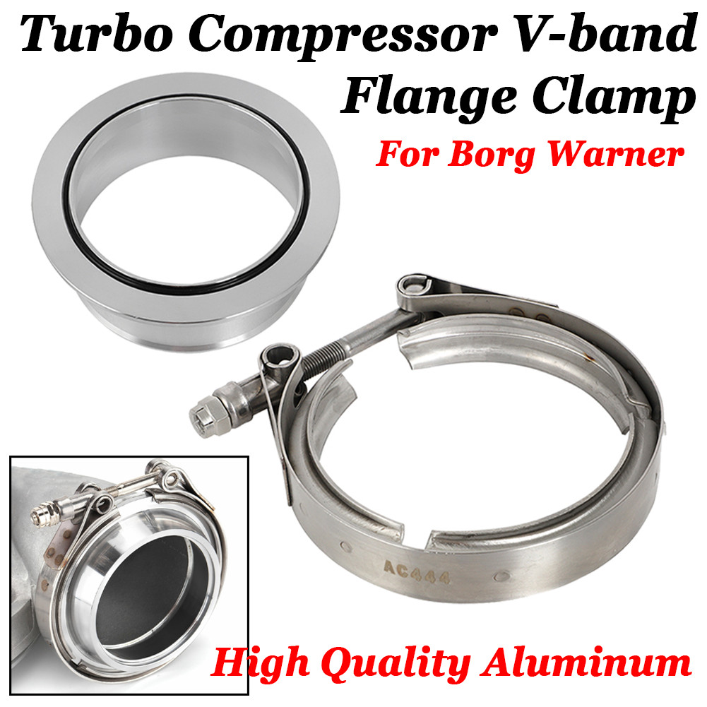 For Borg Warner S400 & S500 Series Turbo Compressor V-band Flange Clamp Aluminum