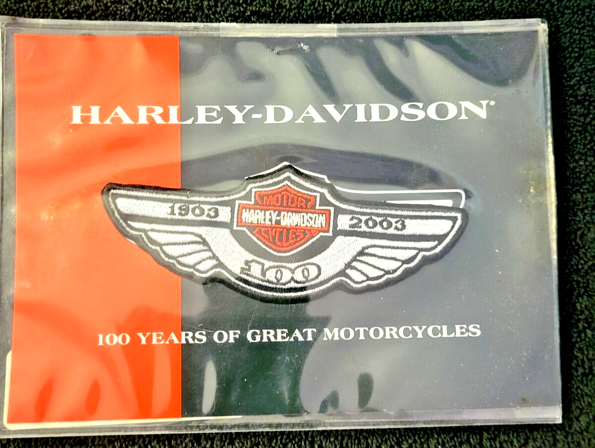 HARLEY DAVIDSON 100th Anniversary Patch #97912-02V Measures 4.75 x 1.75 - New