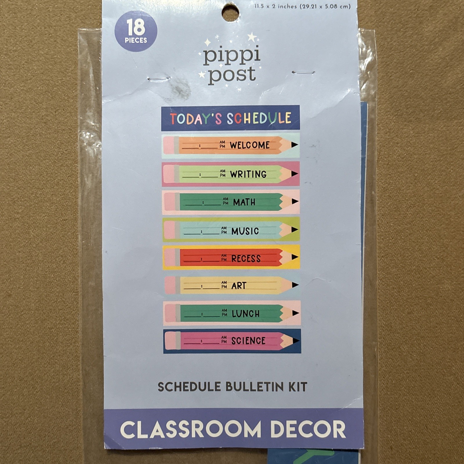 Pippi Post Today’s Schedule Classroom Decor Sign Teacher Poster New