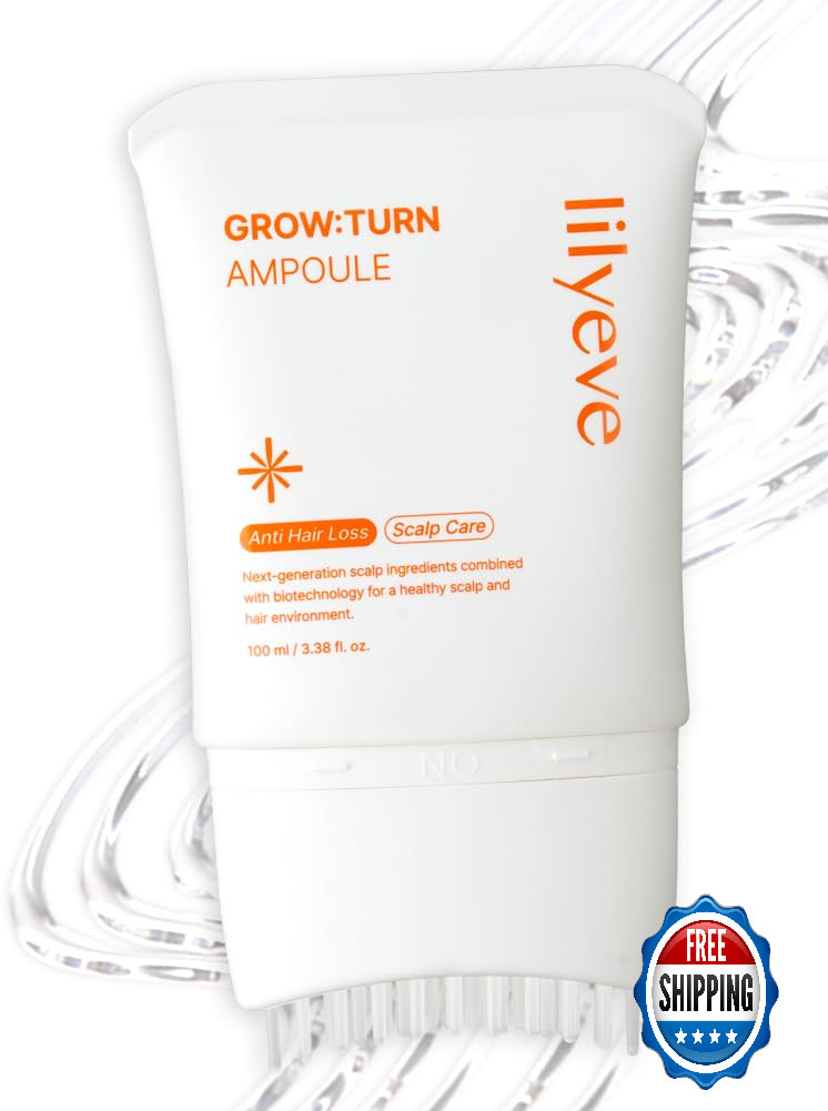 lilyeve GROWTURN Hair Growth Serum w/ Built-in Brush, Heartleaf Exosome for Thic