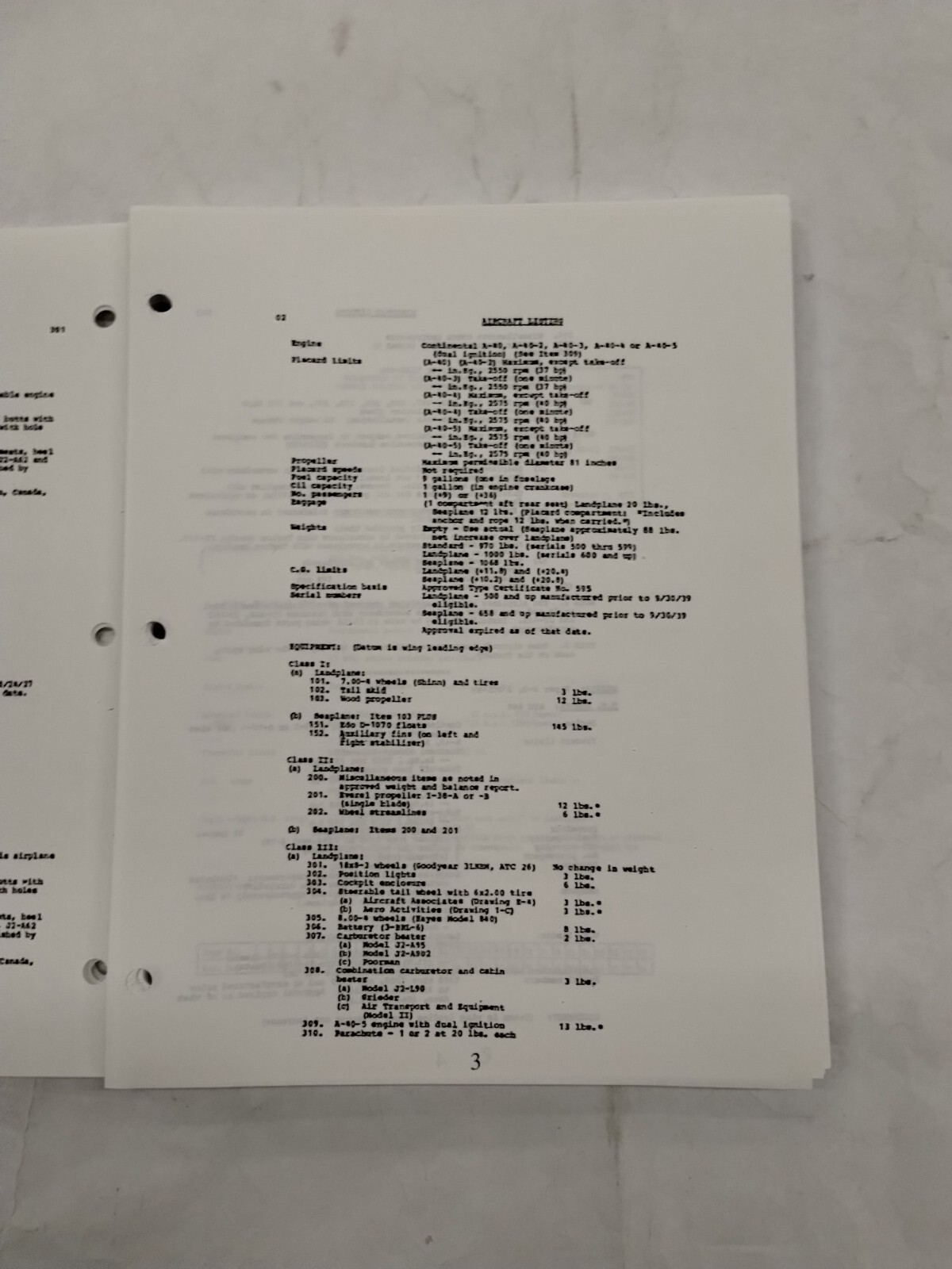 Piper Aircraft Type Specifications Manual-Copy