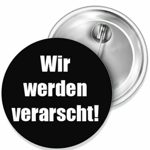 We're Fooled II Corona Pandemic Button Badge Pin 38mm Dia