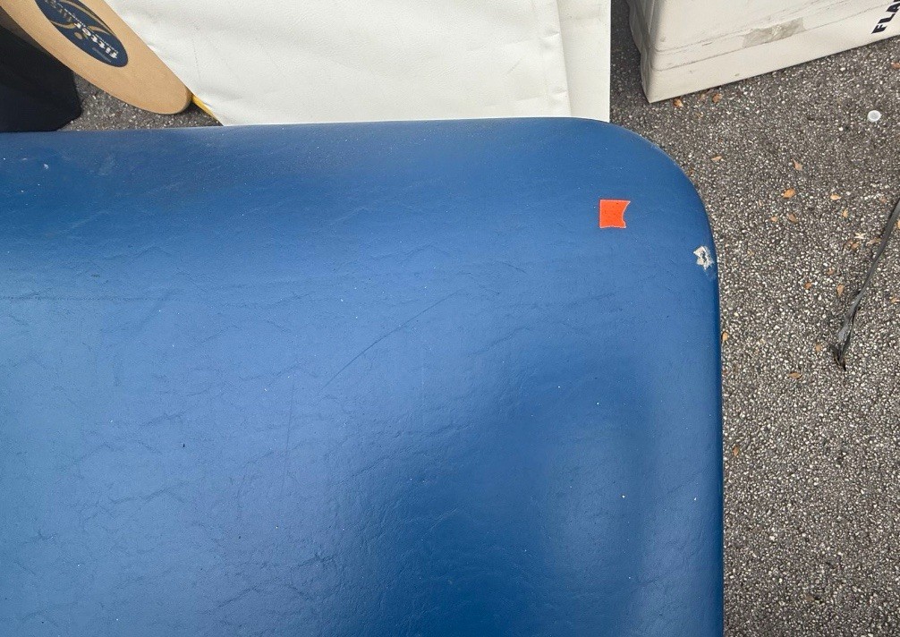 Blue Massage Table Split Bed Adjustable
