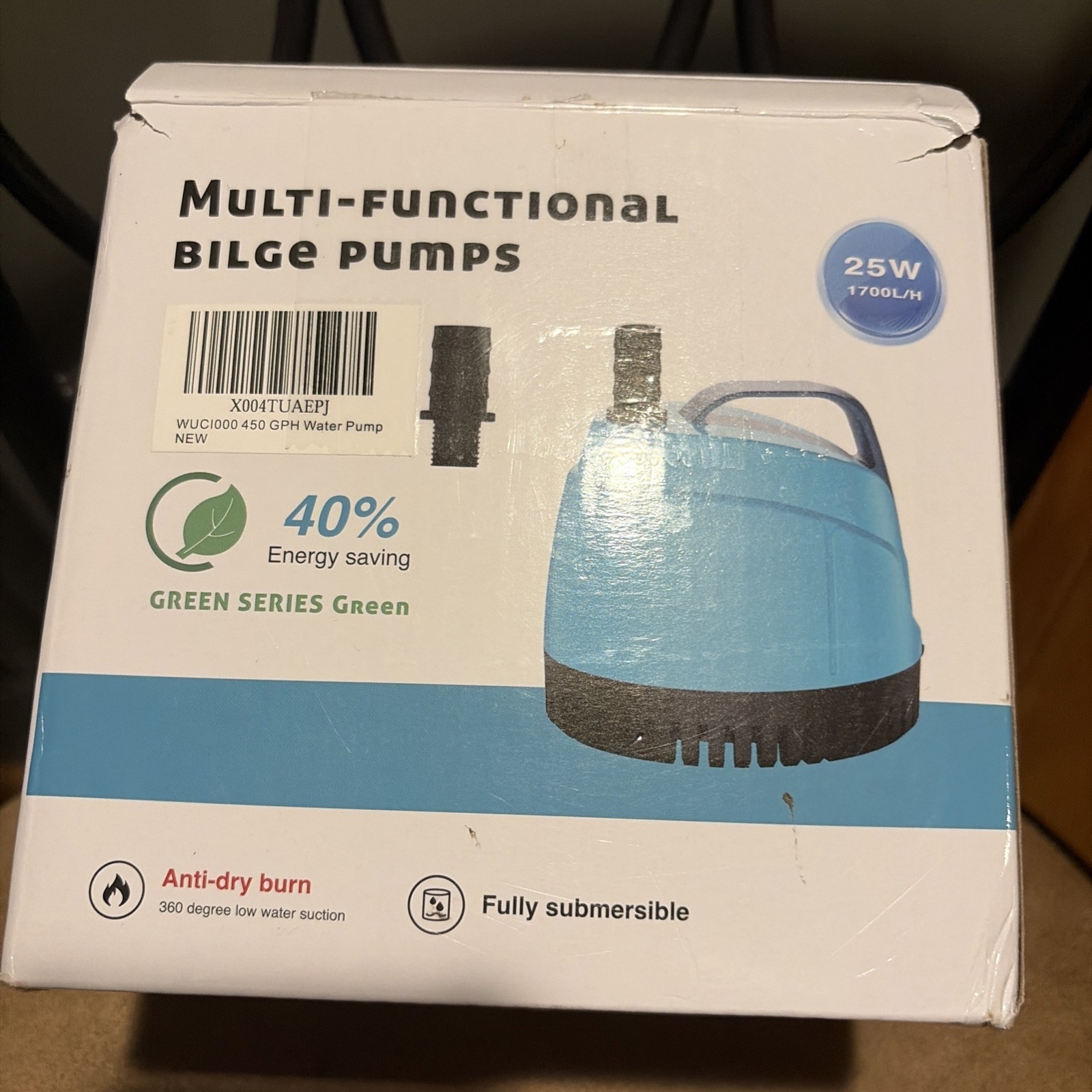 Multi-Functional Bilge Pump (25W, 1700 L/H)