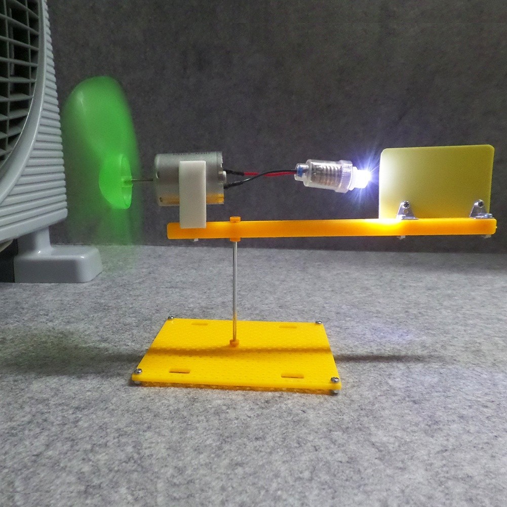 For Science Education Wind Turbine - 8V DC Output Drives E10 LED Light