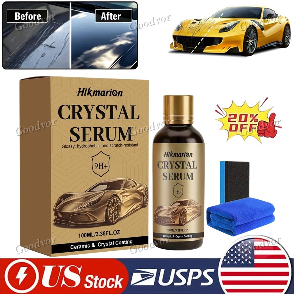 2026 New Crystal Serum – Advanced 9H Graphene Ceramic Coating for Cars 100ML