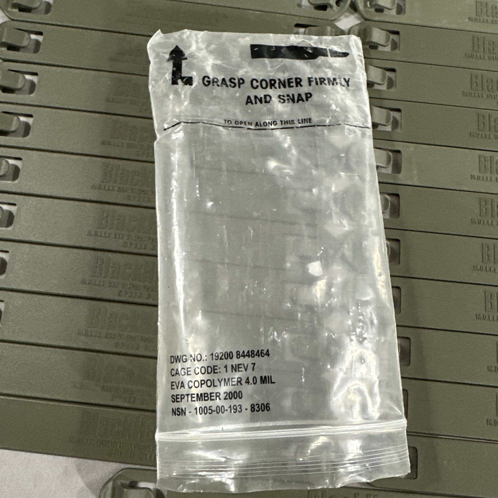BUNDLE OF 30 MOLLE BLACKHAWK STRIKE MOUNTING SPEED CLIPS - Size 7 - 9 - 5