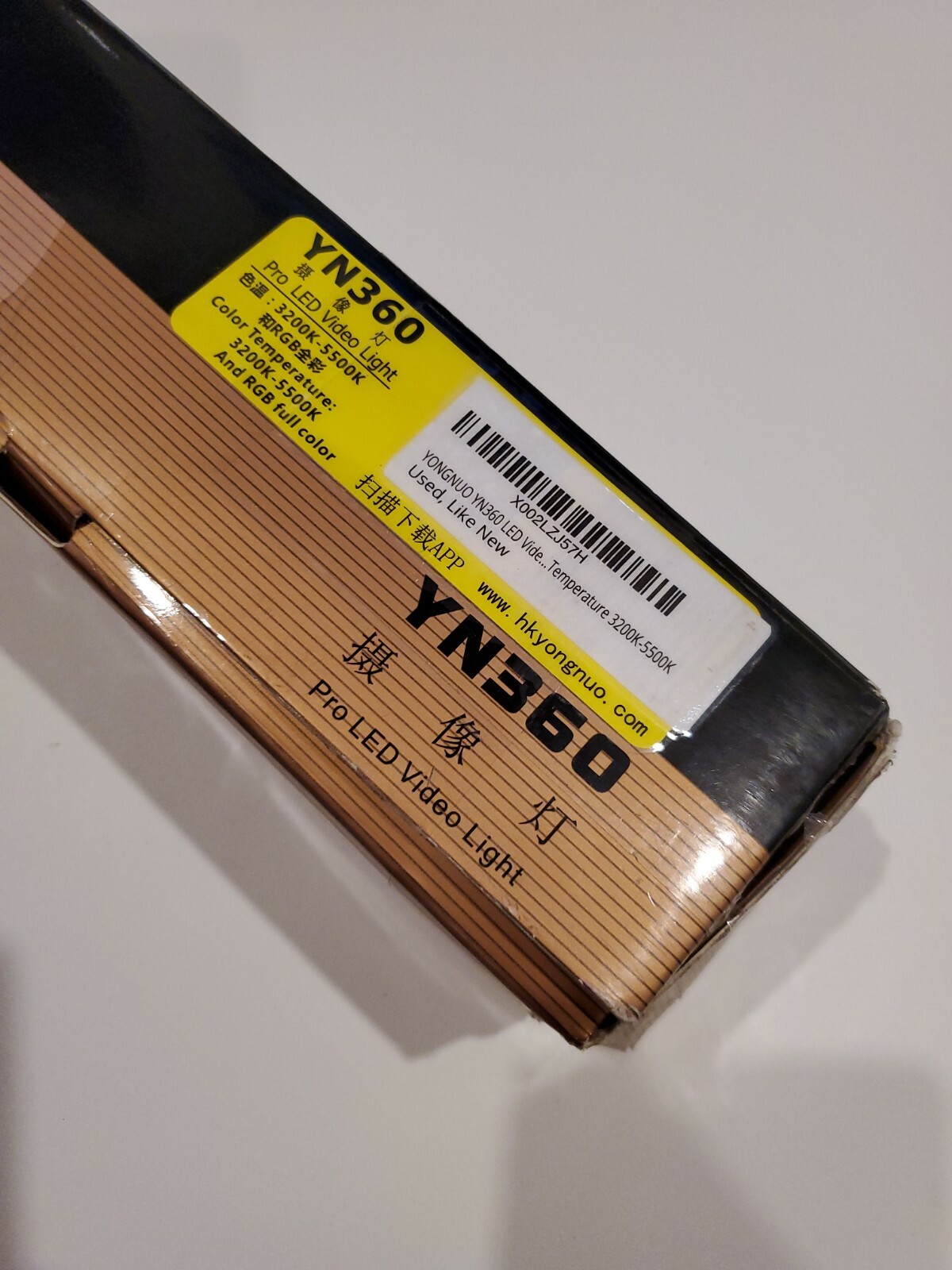 YONGNUO YN360 LED Video Light With Adjustable Temperature AC Power Supply [CA01]