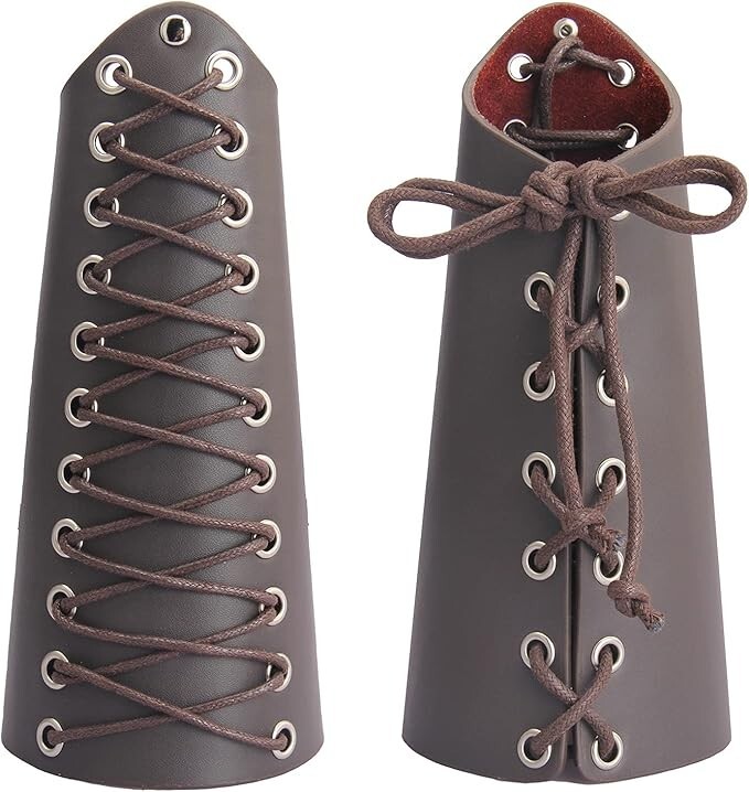 Pair Of Arm Wrist Band Cuffs Viking Cosplay Halloween Costume Renaissance Fair
