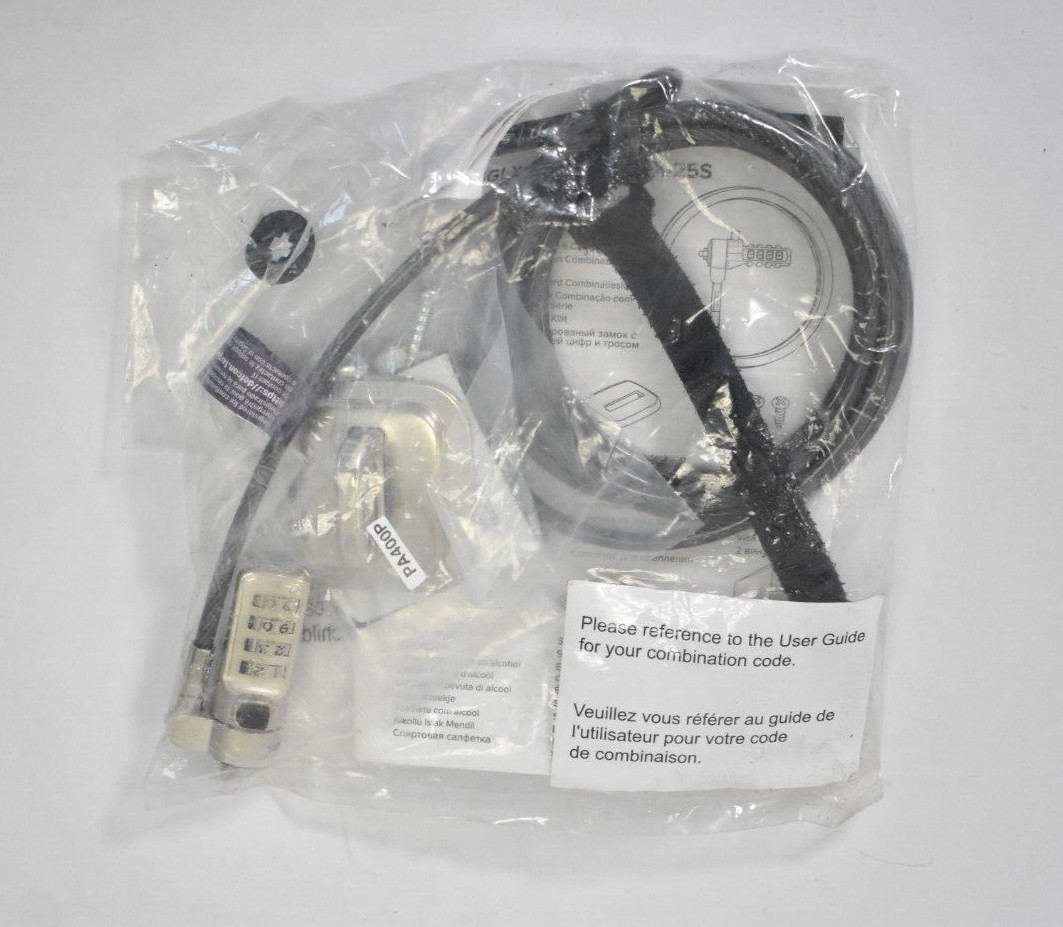 Targus Defcon Trapezoid Serialized Combination Cable Lock w Anchor ASP66GLX-S 71