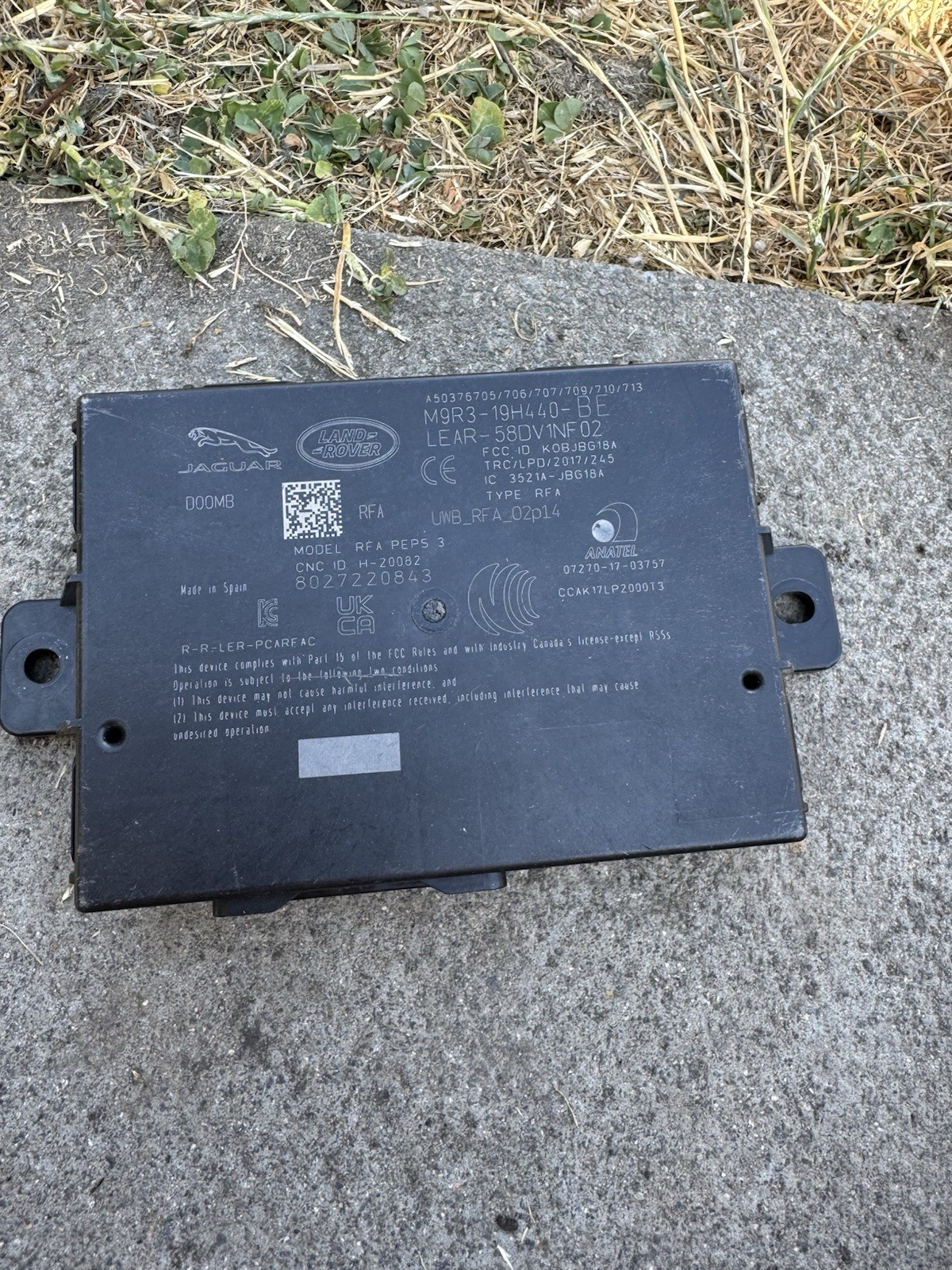 JLR KVM Keyless Vehicle Module | Land Rover Jaguar 2020+ | M9R3-19H440-BE
