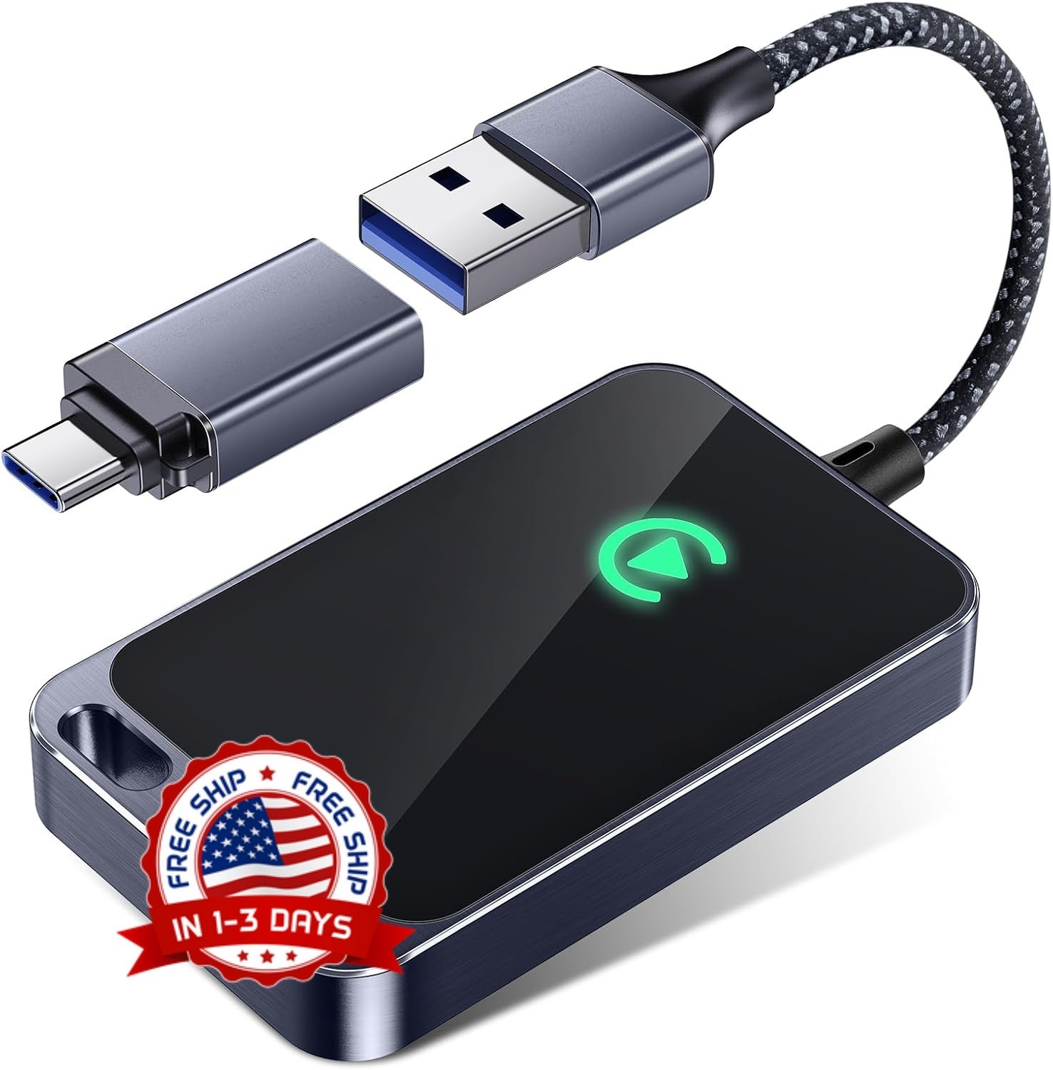 Adaptador Inalambrico Carplay para Apple iPhone, El Mas Rapido Y Compacto, NUEVO