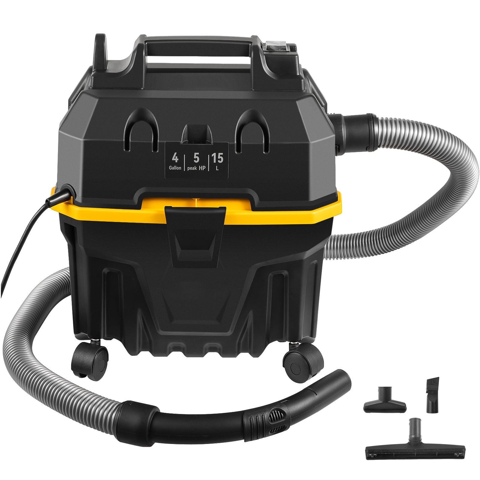 SKYSHALO Wet Dry Vac, 4 Gallon, 5 Peak HP, 3 in 1 Shop Vacuum with Blowing Funct
