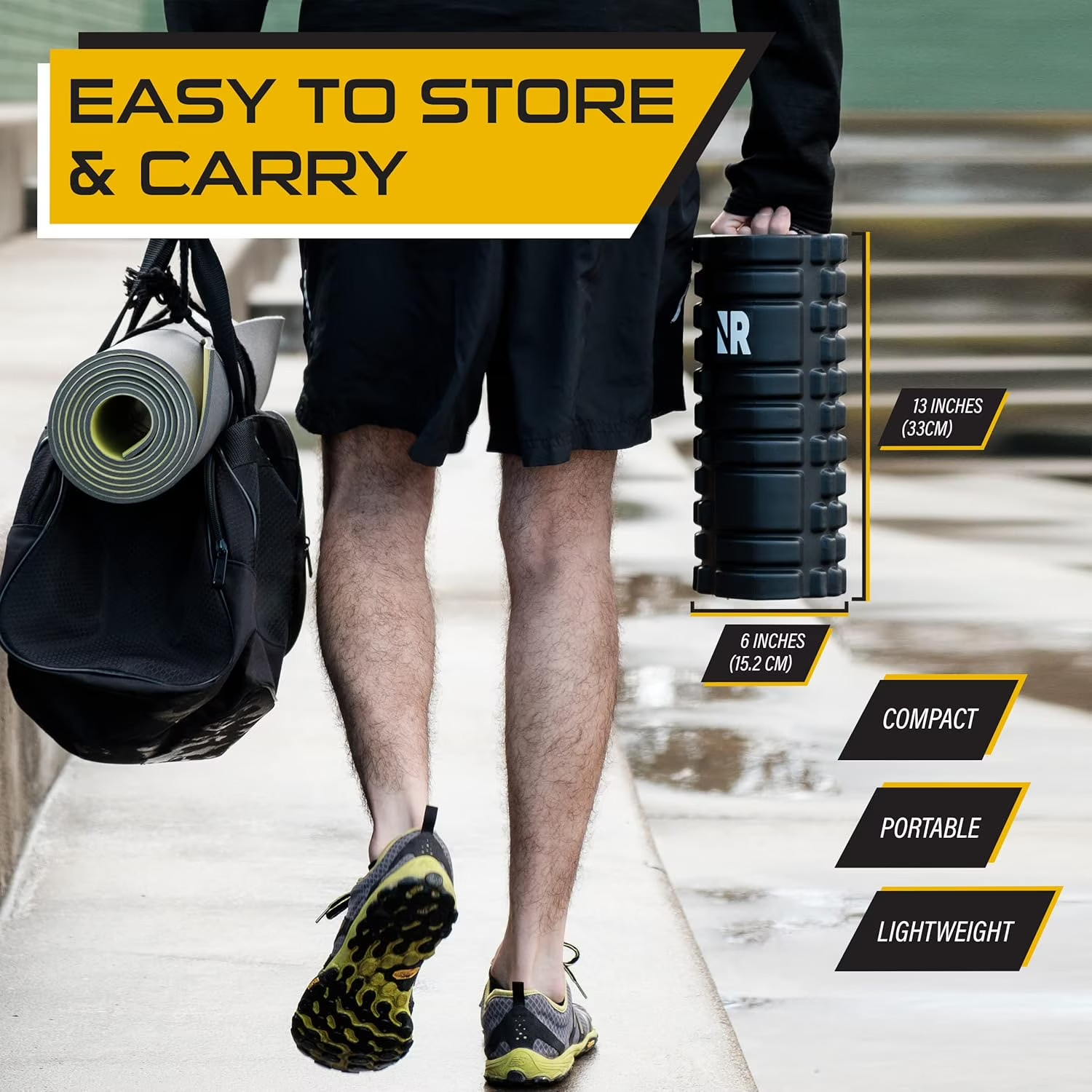 NextRoller 3-Speed Vibrating Foam Roller - High Intensity Vibration for Recovery