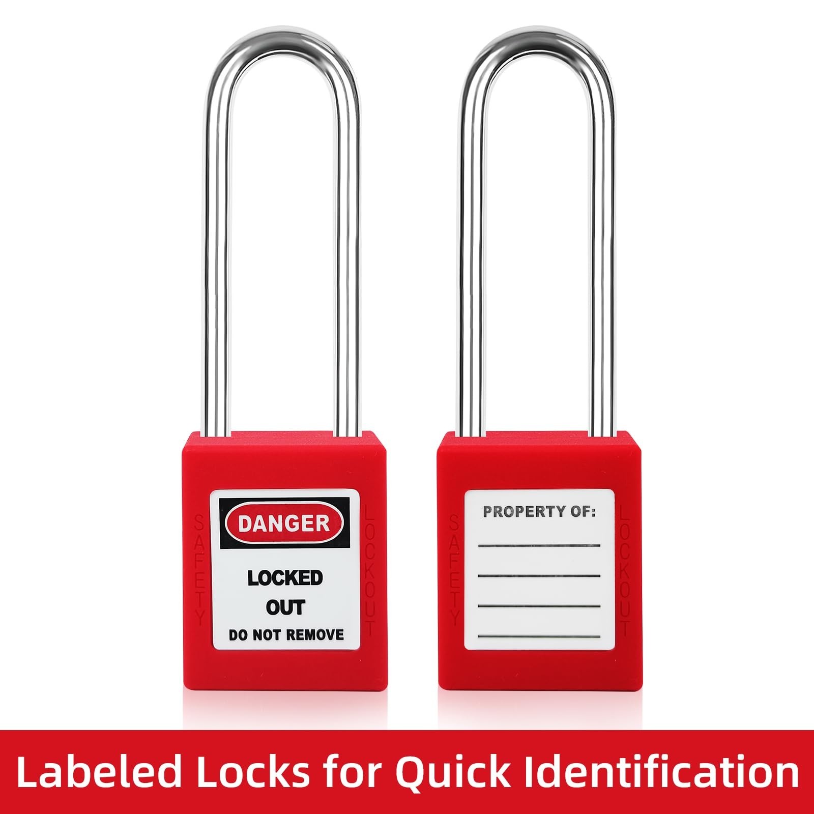 Lockout Tagout Locks Set 5pcs Loto Locks,Red Lockout Locks Keyed Different,Sa...