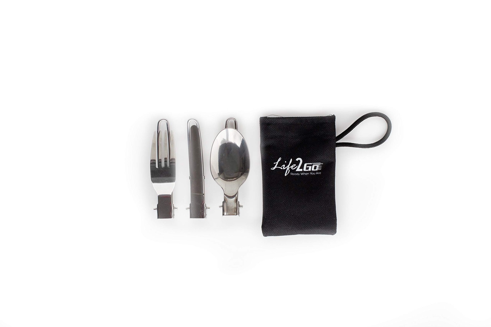 3-Piece Compact Camping Silverware & Utensil Set – Portable Cookware Kit for ...
