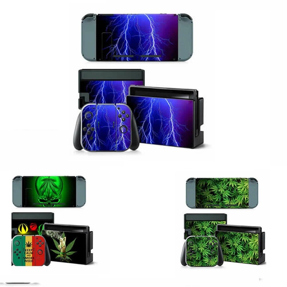 Various Vinyl Decal Skin Sticker Protector for Nintendo Switch Full Set new