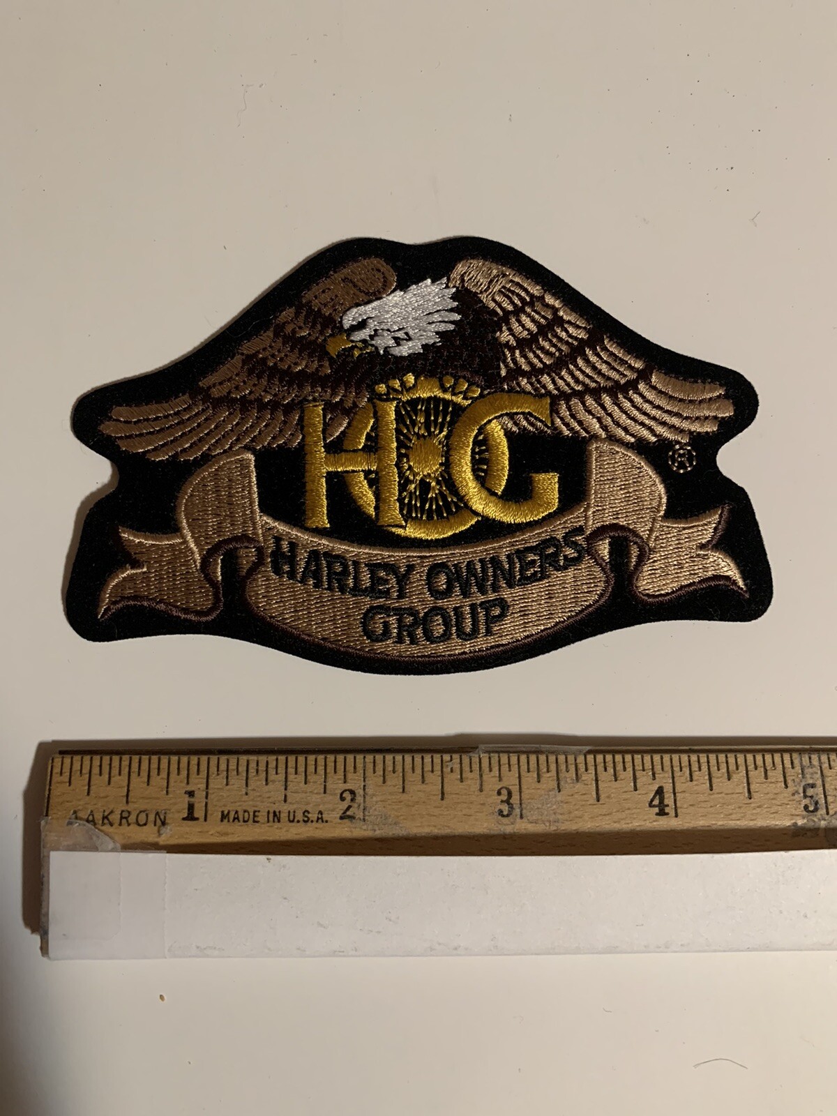 New Harley-Davidson (HOG)  Harley Owners Group Patch - 5” X 3.25”
