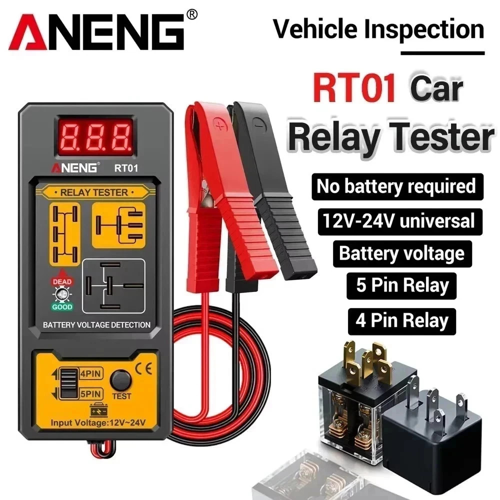 ANENG Universal Car Relay Tester Voltage Tester RT01 11-25V ar Battery