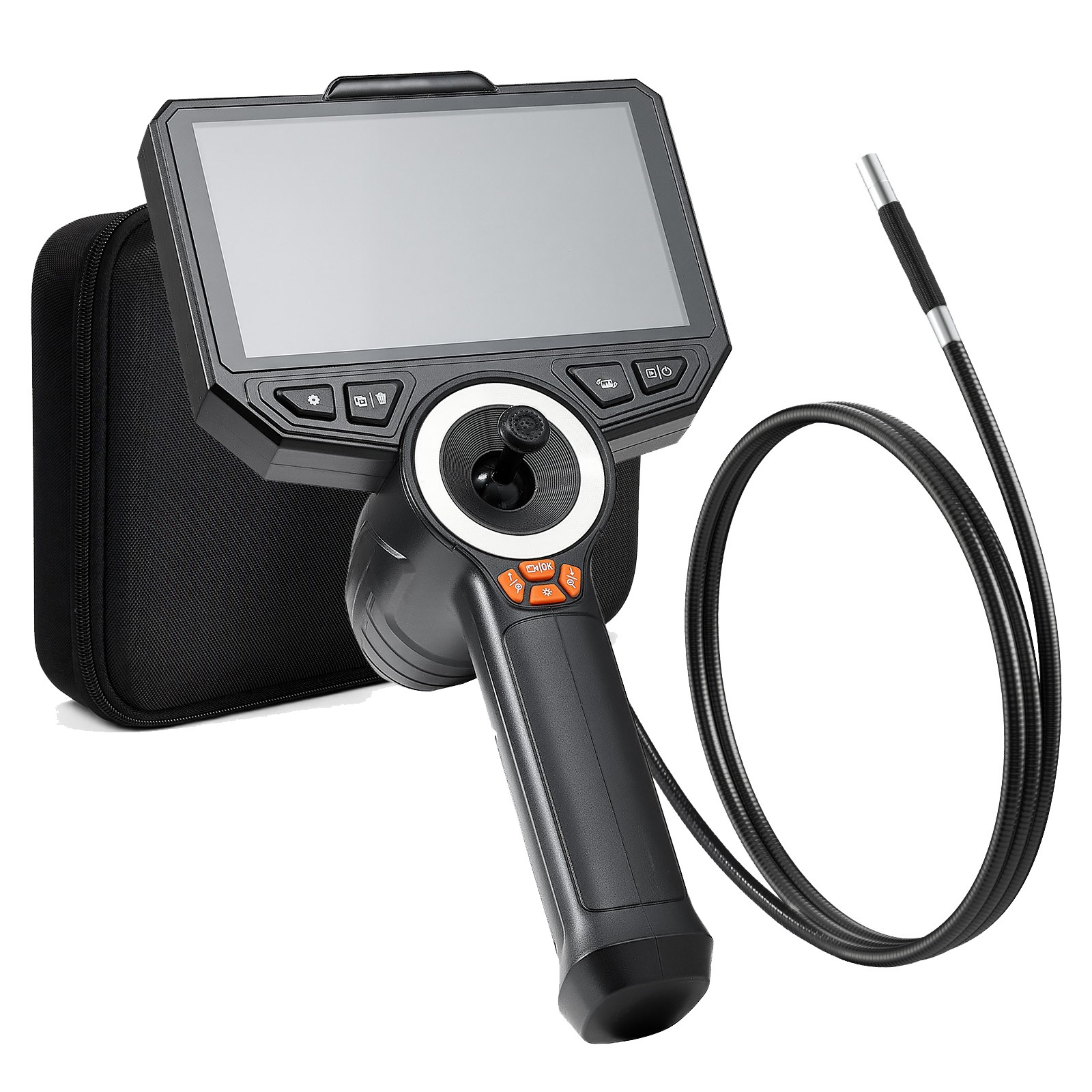 Uimoso 4-Way 360° Articulating Borescope Camera with 0.24" Slim Lens