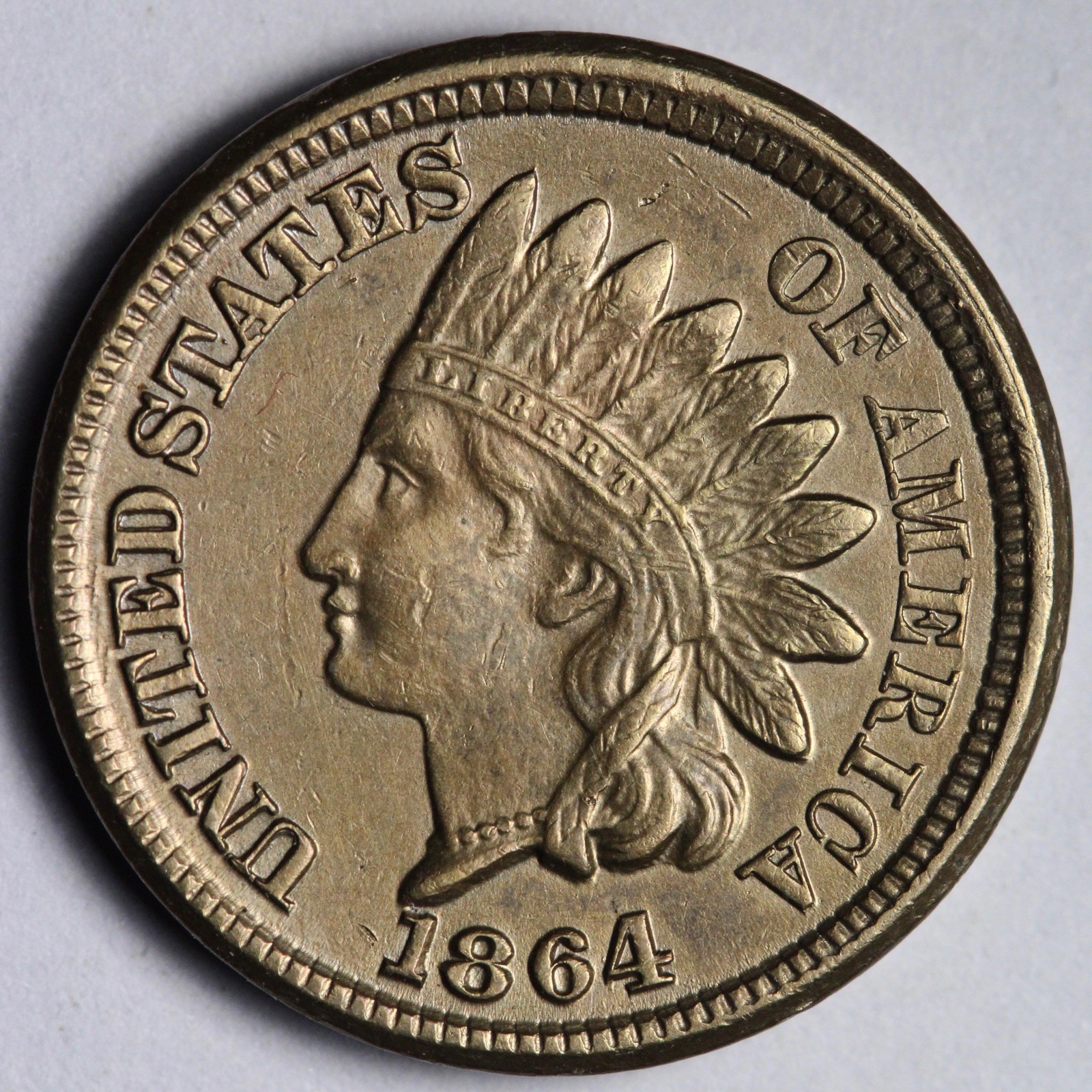 1864 CN Indian Head Cent Penny UNC *UNCIRCULATED* MS E169 YICMX