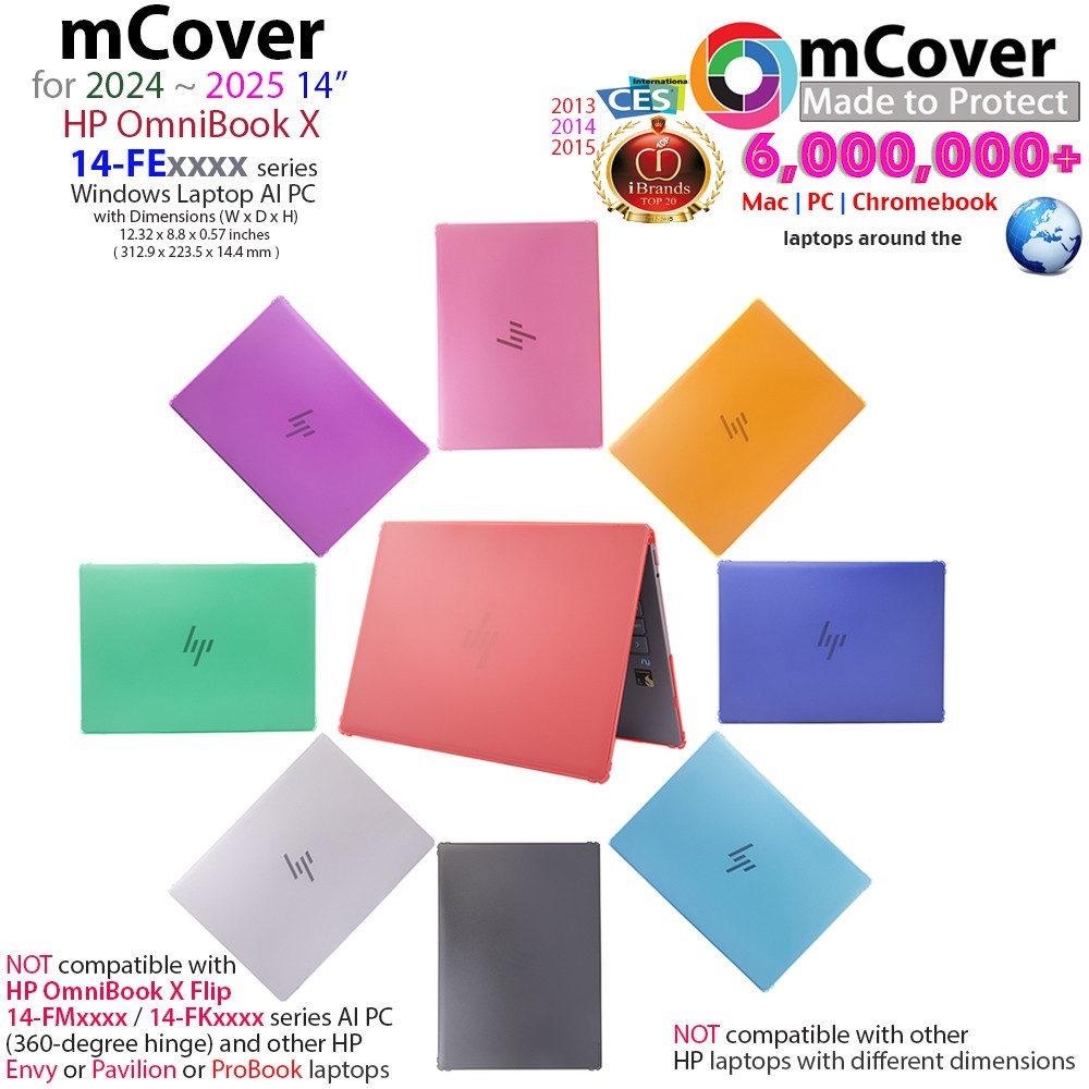 NEW mCover Case for 2024+ HP OmniBook X 14-FExxxx series Windows AI PC Laptop