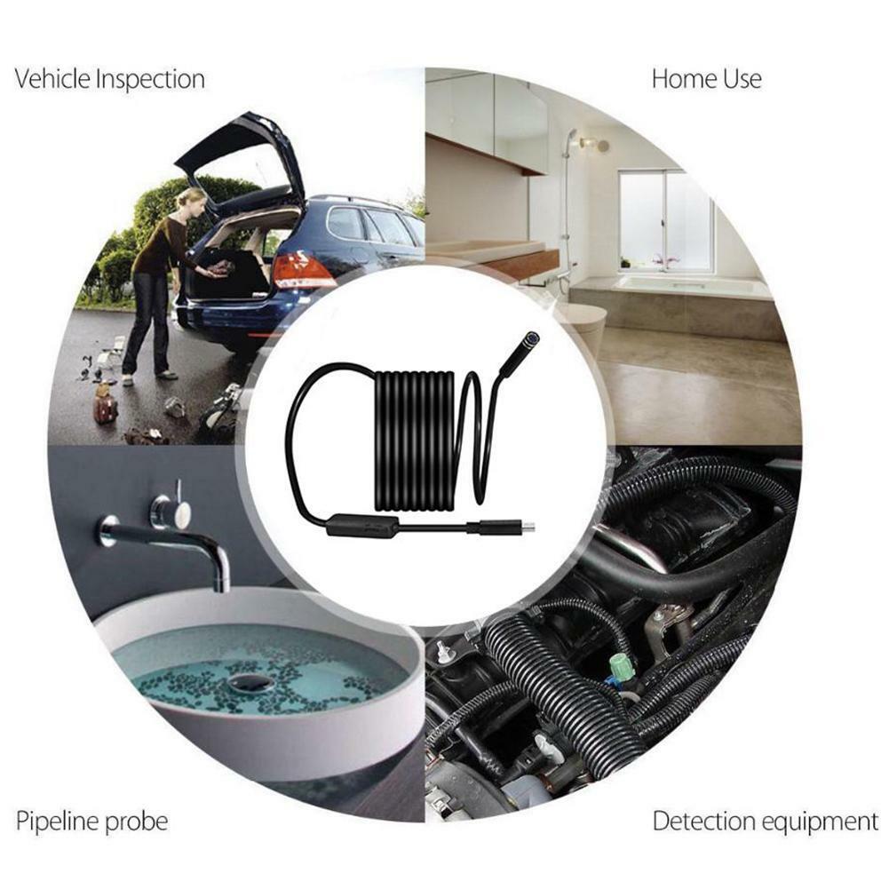 HD USB C Endoscope Type C Borescope Inspection Camera For Android PC Computer