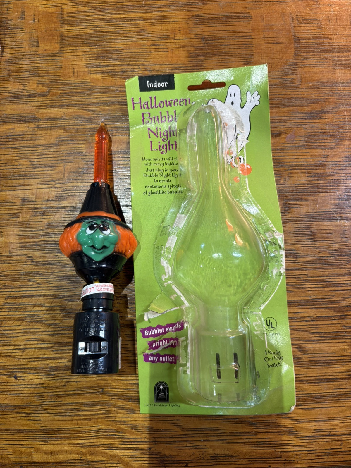 Vintage 3-D Night Light Halloween Wall Plug In Tested Works