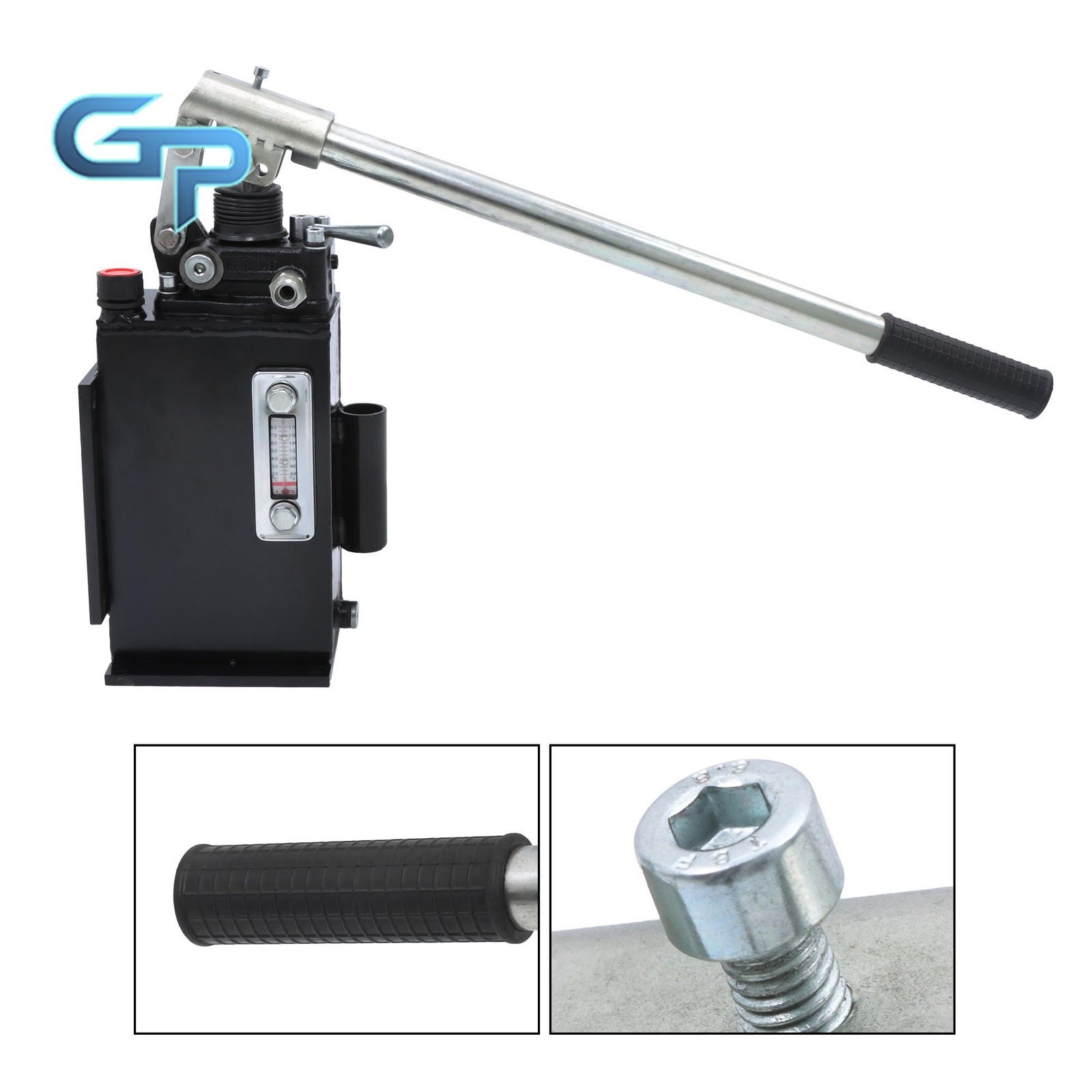 Double Acting 2.7 CID Hand Pump Hydraulic With Valve 0.75 Gal