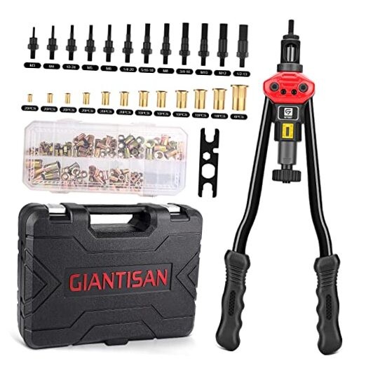 Rivet Nut Tool Kit,16-Inch Rivnut Tool Kit with 16-Inch/ 12 Rivet Nut Mandrels