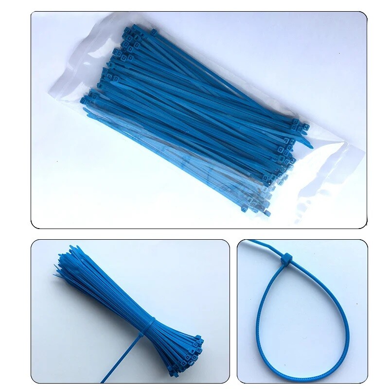 Nylon Cable Zip Ties Self-Locking Cable Wire Resitance Tie Wrap Supply 100Pcs