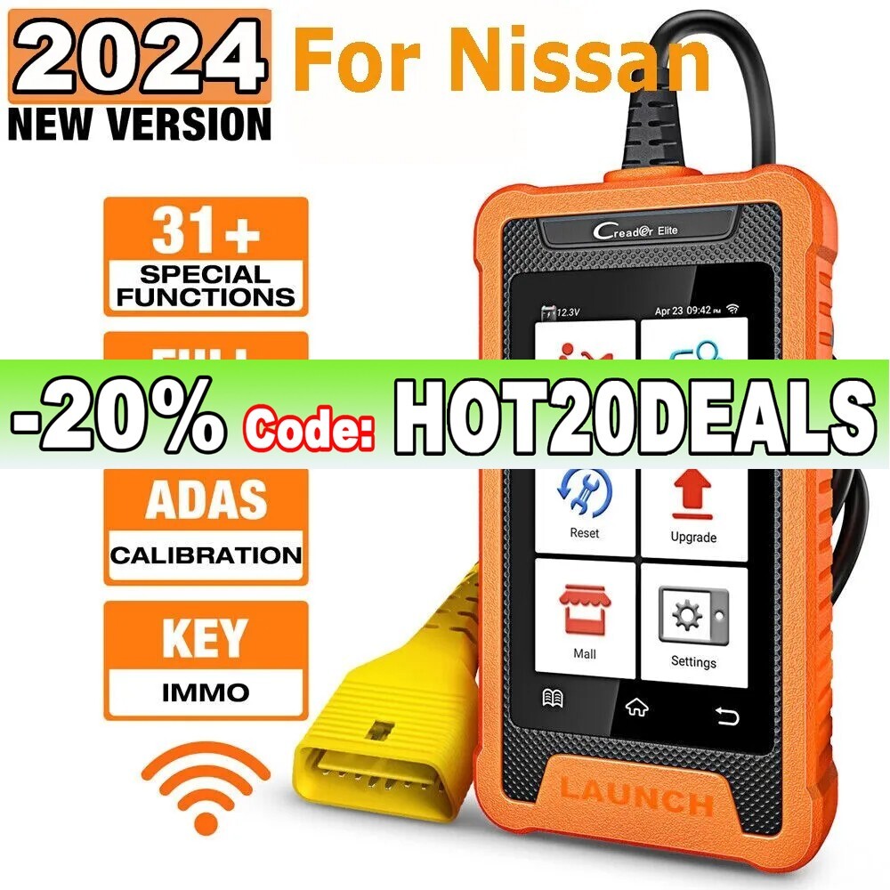 LAUNCH Creader Elite for Nissan OBD2 Car Diagnostic Scanner ECU Key Coding IMMO