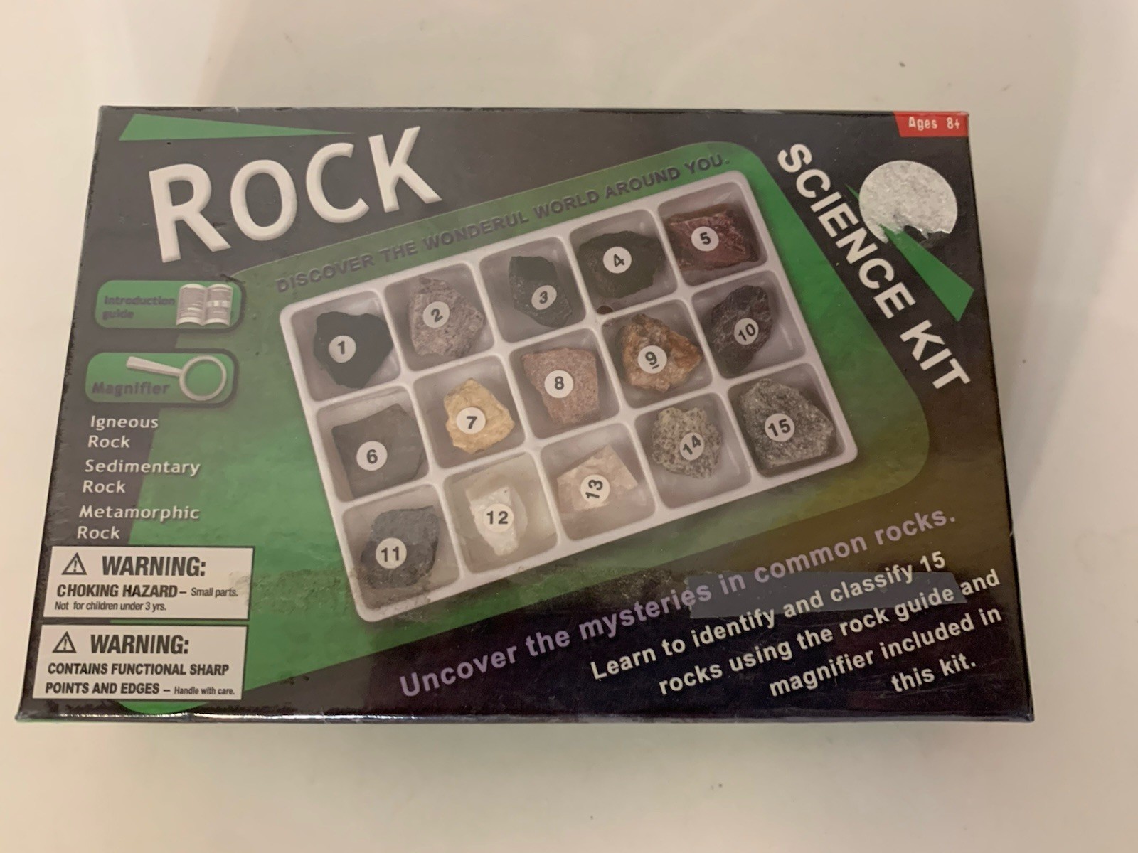 Rock Science Kit Guide And Magnifier 15 Rocks
