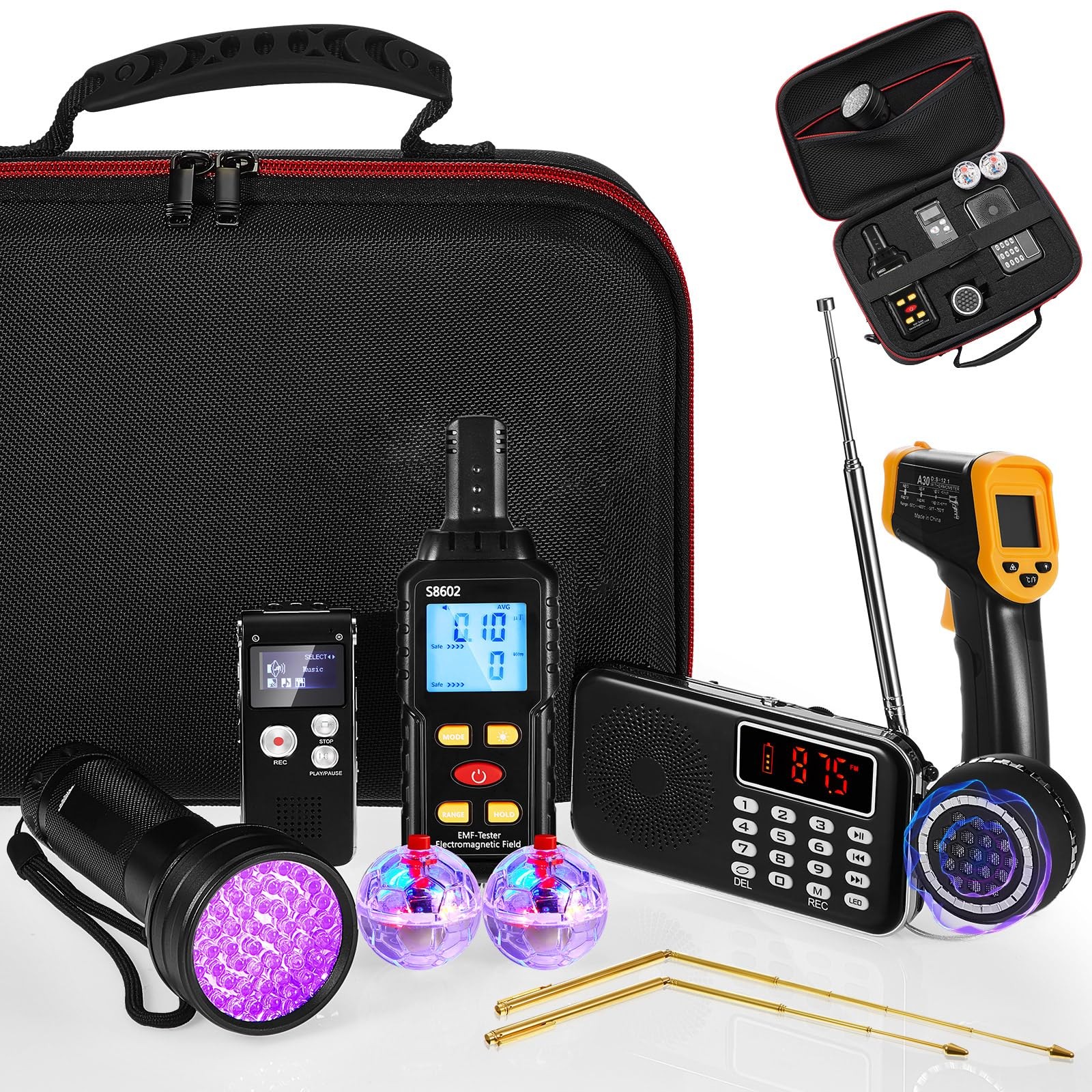 Dunzy 11 Pcs Ghost Hunting Equipment Kit Include Radio,...