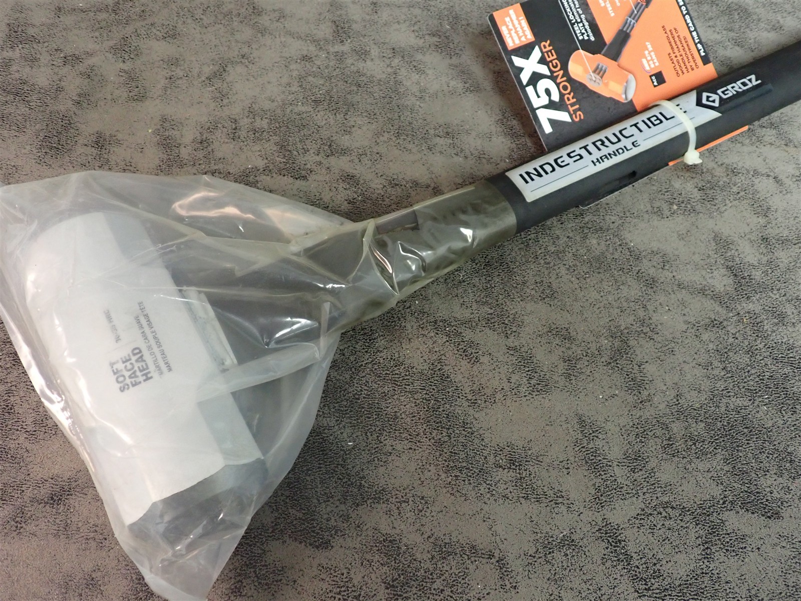 NEW Groz 34562 Indestructible Handle 10lb 30" Soft Head Sledge Hammer (E19)