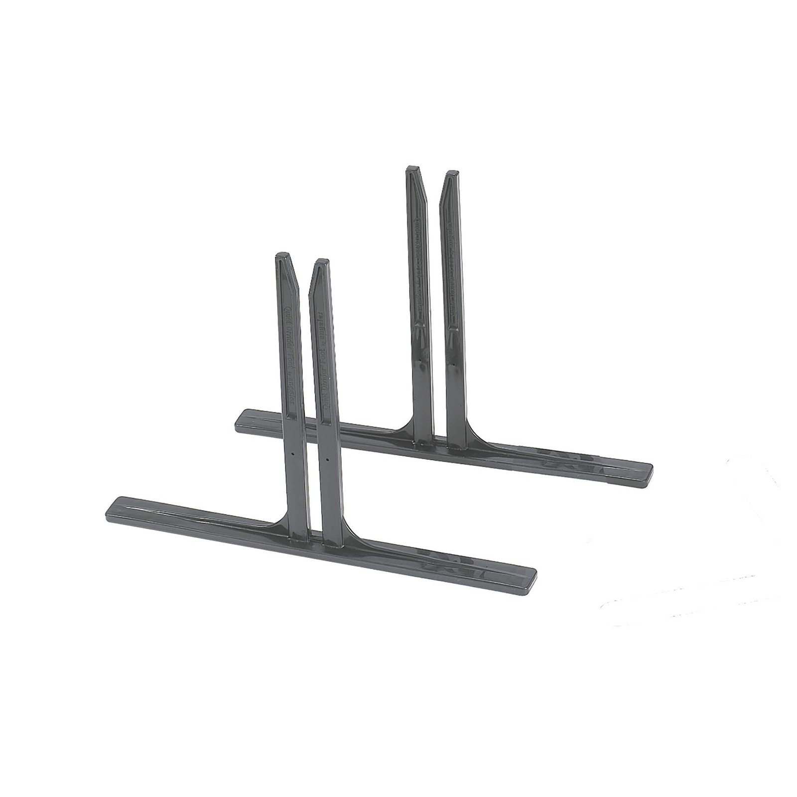 Children’s Factory Set of 2 Support Feet for Quiet Dividers with Sound Black