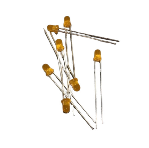 50 PCS EVERLIGHT 3mm ORANGE LED Through Hole Diffused 625nm 12.6mcd