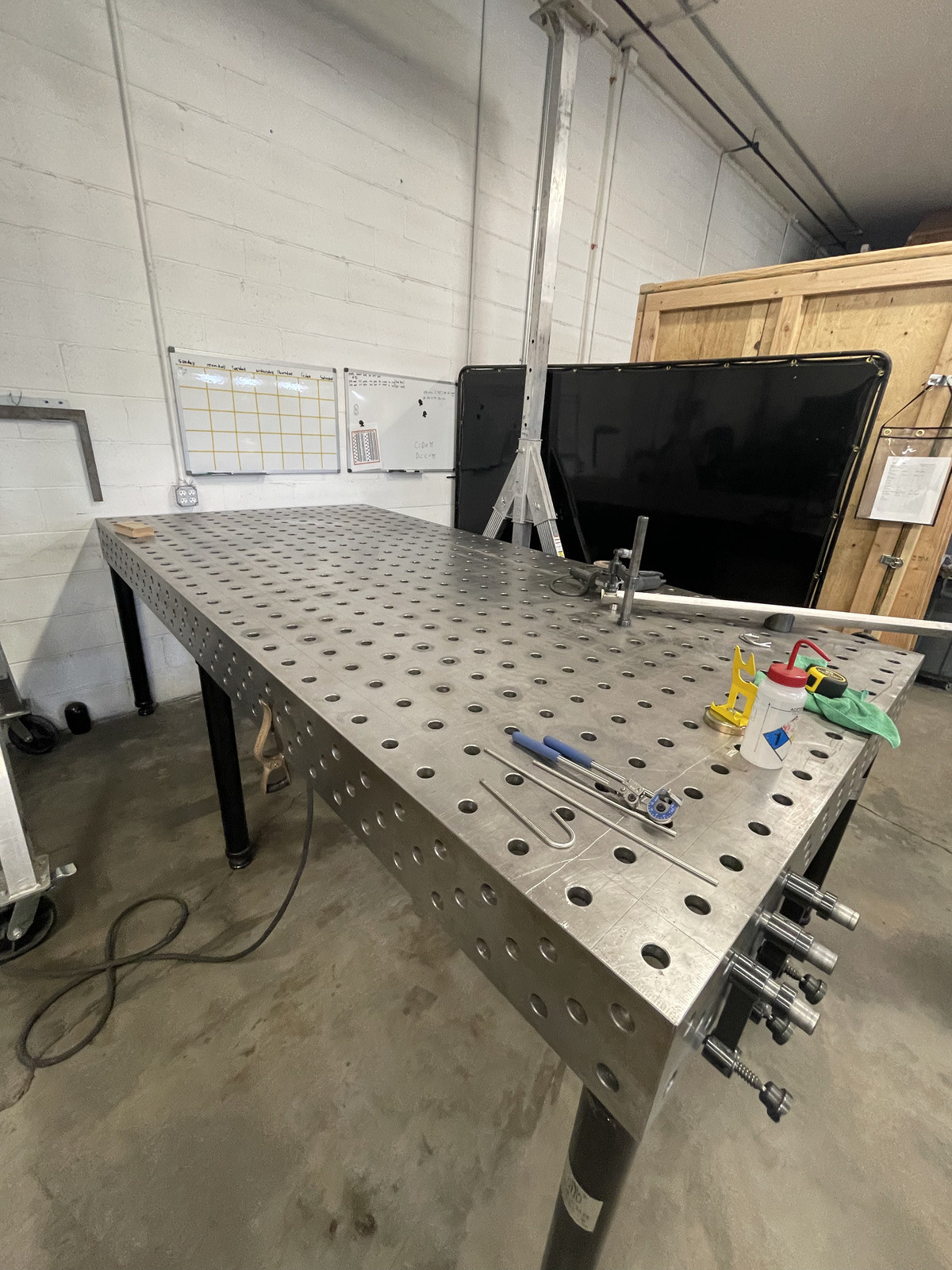 Heavy-Duty Welding Fixture Table – 1" Thick, Blanchard Ground ±.0025"