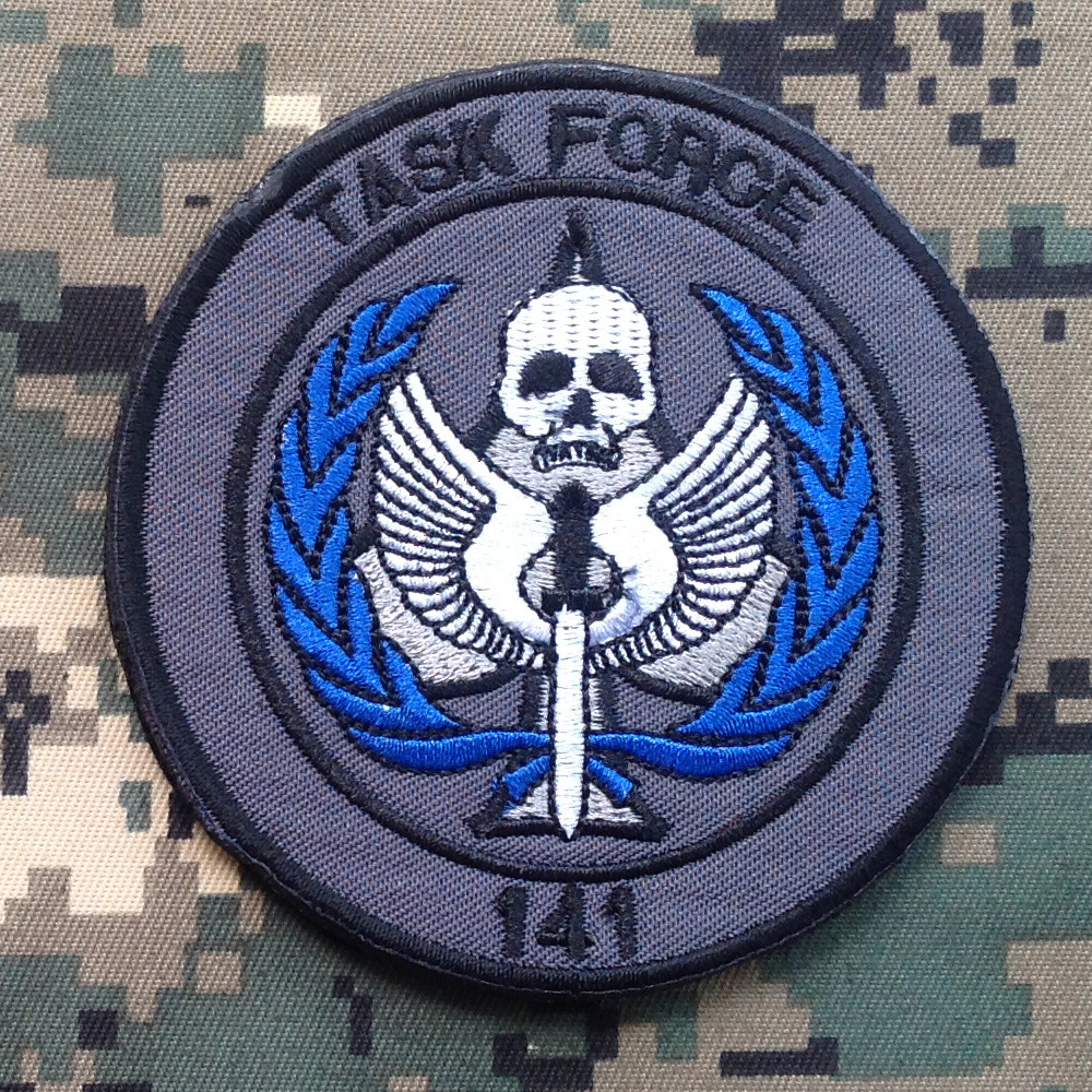 CALL OF DUTY TASK FORCE 141  HOOK PATCH MILITRAY TACITCALEMBROIDERED BADGE