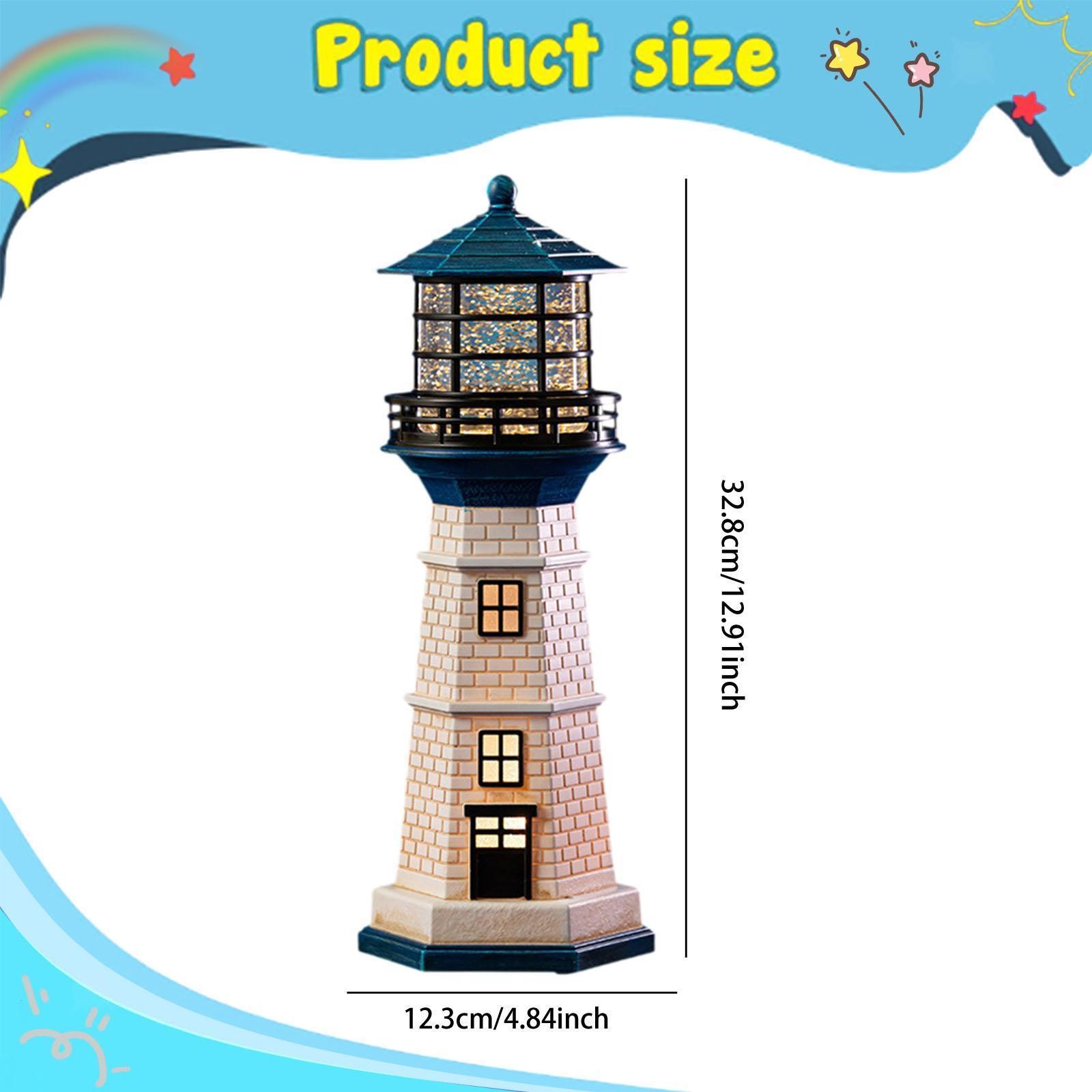 Lighthouse Night Light with Music Light up Decoration