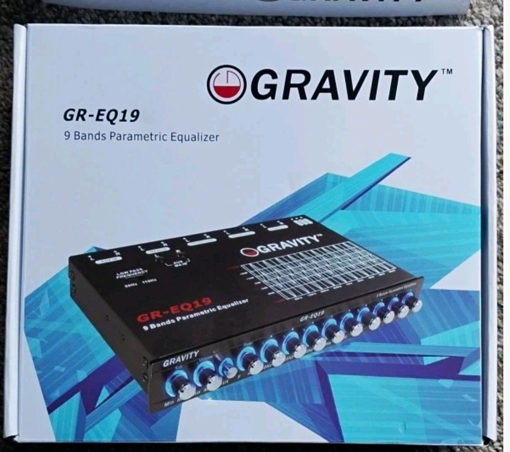 Gravity GR-EQ19 9 Band Parametric Car Audio Equalizer Signal Processor