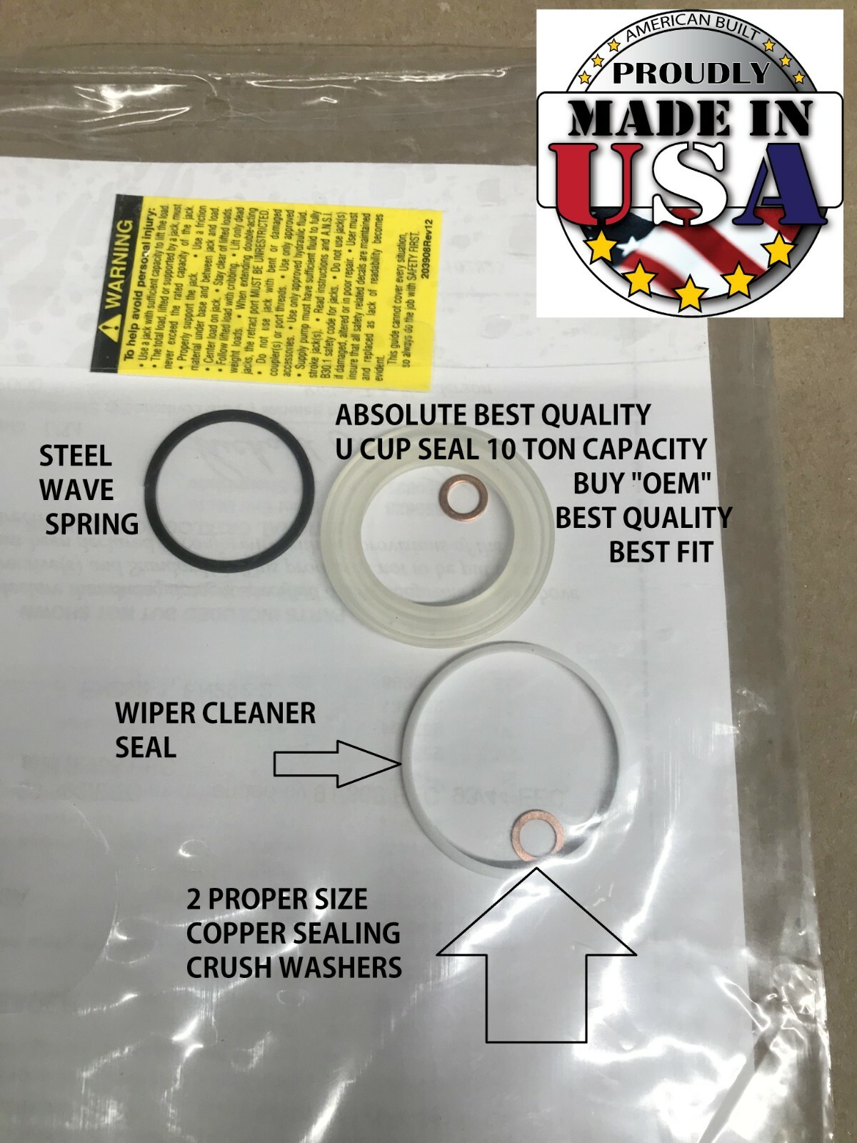 GENUINE OEM Ram Cylinder Seal Kit for OTC 10 Ton Cylinder Power Team SPX