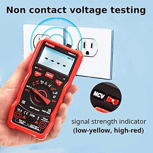 Multimeter 6000 Counts Digital Multimeter Auto Ranging TRMS AC DC Voltmeter